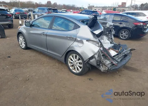 2012 Hyundai Elantra Limited (Ulsan Plant) из США, поврежденный, VIN KMHDH4AE6CU210235